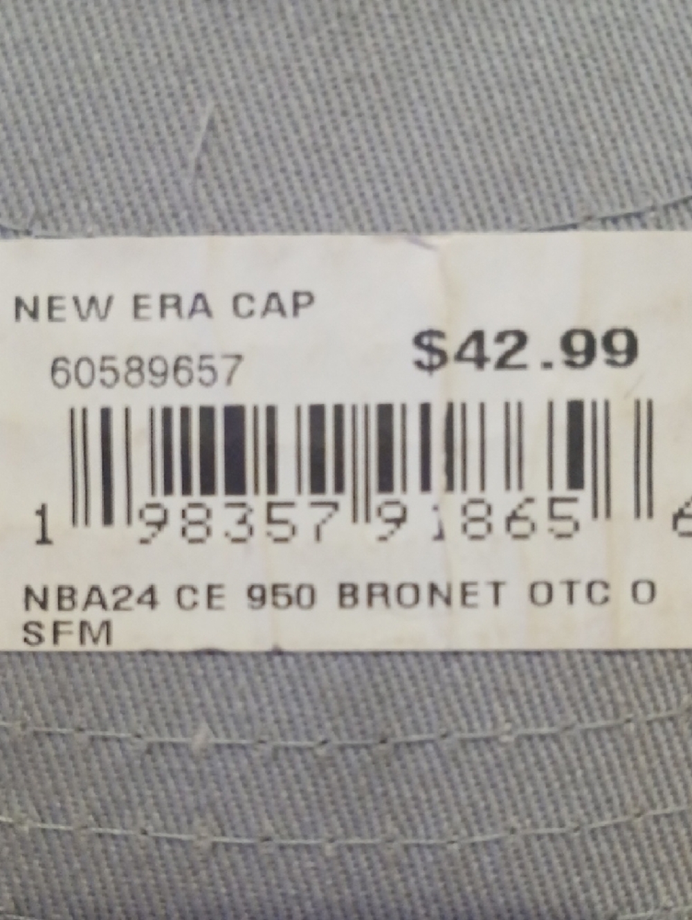 New Era Brooklyn Snapback Hat - Light Gray & Black "City Edition" - Picture 13 of 13